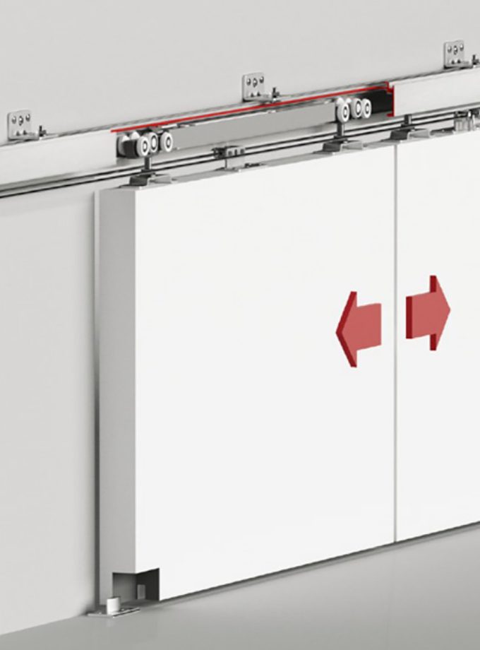 Albatur DoorSync 9840 Yavaşlatıcılı Halatlı Sürgü Kapı Sistemi 40 KG