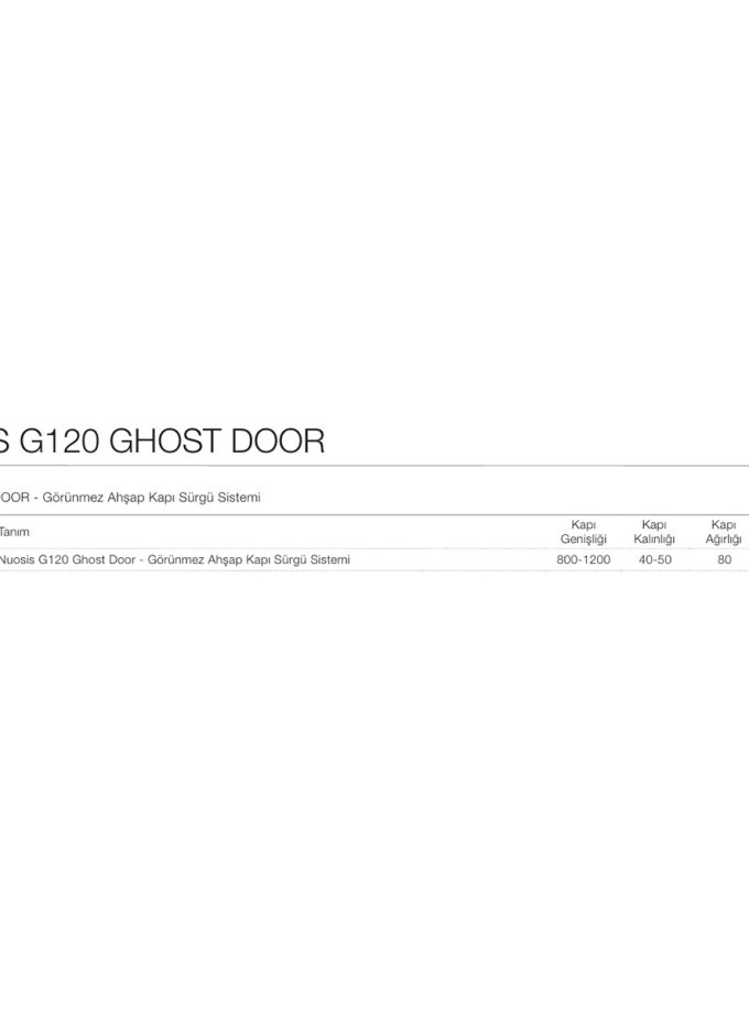 OPK Nuosis Ghost Door Ahşap Hayalet Kapı Sürgü Sistemi