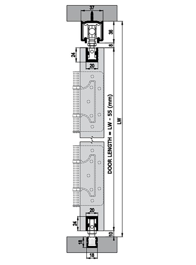 Albatur MasterFold 60 Katlanır Sürme Kapı Sistemi 60 KG