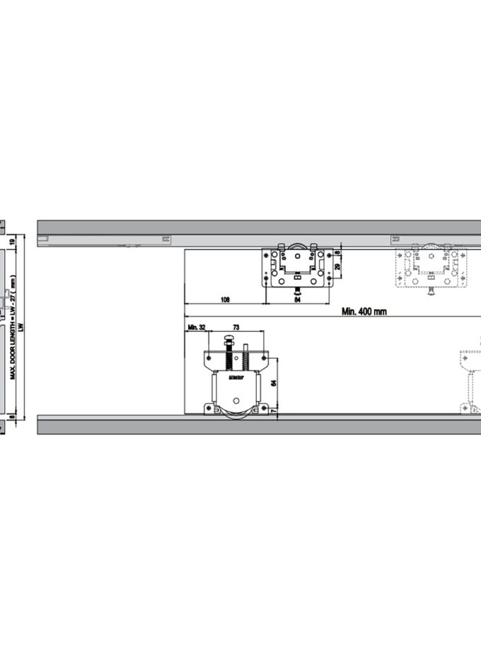 Albatur Multiline 10 Ayarlı Sürme Kapak Sistemi 50 KG