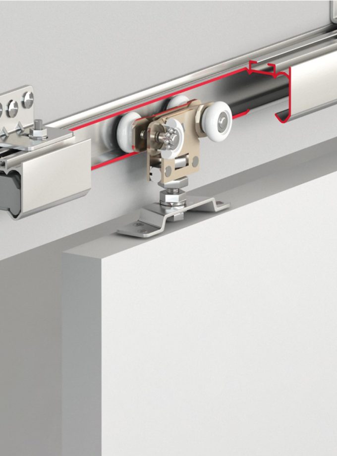 Albatur DoorSlide 7099 Ayarlı Sürgülü Kapı Sistemi-Rulmanlı 80 KG