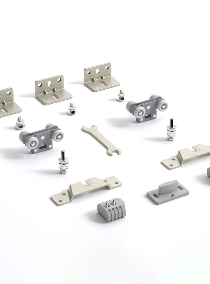 Albatur DoorSlide 7099 Ayarlı Sürgülü Kapı Sistemi-Rulmanlı 80 KG