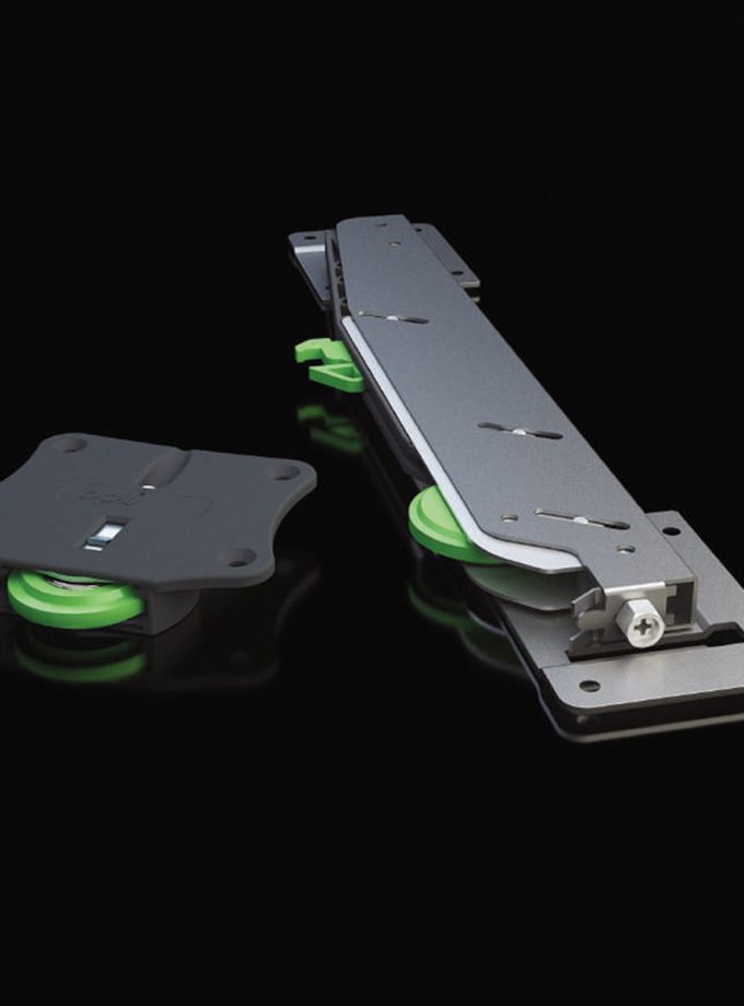 OPK Flagship 5M Entegre Frenli Modül içi Ahşap Sürgü Kapak Sistemi 2 Kapak Set