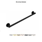 Defne Banyo Gardenya Uzun Havluluk 50 cm - Siyah