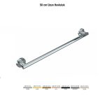 Defne Banyo Gardenya Uzun Havluluk 50 cm - Krom