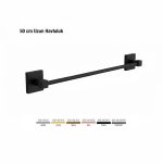 Defne Banyo Uzun Havluluk 50 cm - Siyah