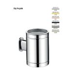 Defne Banyo Lotus Diş Fırçalık - Krom