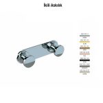 Defne Banyo Gardenya İkili Askılık - Krom