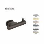 Defne Banyo Lotus İkili Bornozluk - Antrasit