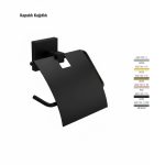 Defne Banyo Defne Kapaklı Kağıtlık - Siyah