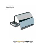 Defne Banyo Açelya Kapaklı Kağıtlık - Krom