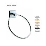 Defne Banyo Yuvarlak Havluluk - Krom