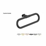 Defne Banyo Lotus Yuvarlak Havluluk - Antrasit