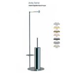 Defne Banyo Ardıç Yedekli Kağıtlıklı Klozet Fırçası - Krom