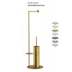 Defne Banyo Ardıç Yedekli Kağıtlıklı Klozet Fırçası - Antik