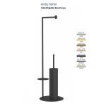 Defne Banyo Ardıç Yedekli Kağıtlıklı Klozet Fırçası - Antrasit