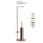 Defne Banyo Ardıç Yedekli Kağıtlıklı Klozet Fırçası - Rose