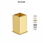 Defne Banyo Kaktüs Set Üstü Diş Fırçalık - Altın