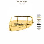 Defne Banyo Hardal 20x20 Tekli Köşe Sabunluk - Altın