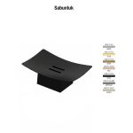 Defne Banyo Kaktüs Set Üstü Sabunluk - Siyah