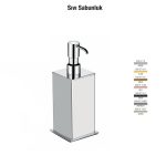 Defne Banyo Kaktüs Set Üstü Sıvı Sabunluk - Krom