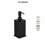 Defne Banyo Kaktüs Set Üstü Sıvı Sabunluk - Siyah